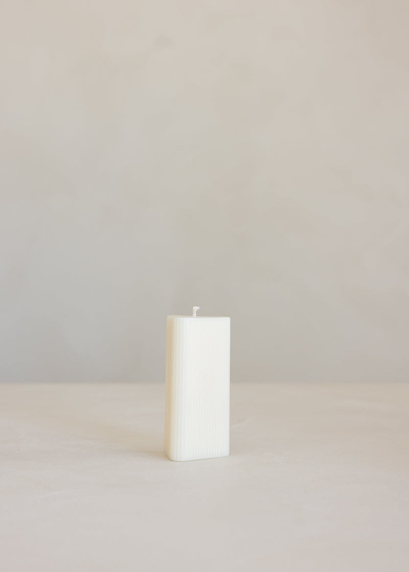 Helix Pillar Candle / Ivory