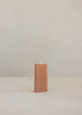 Helix Pillar Candle / Cognac