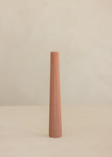 Tapered Lone Pillar Candle / Cognac