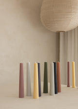 Tapered Lone Pillar Candle / Gold