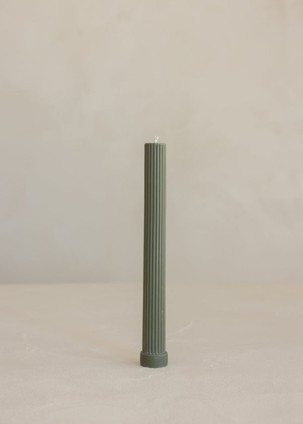 Lone Pillar Candle / Olive