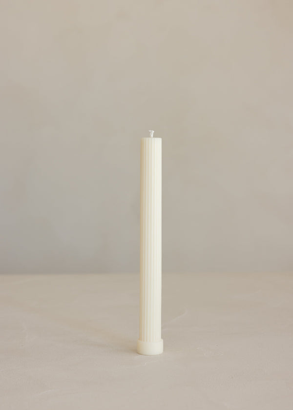 Lone Pillar Candle / Ivory