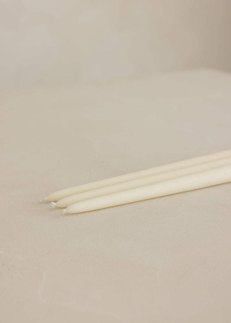 Tapered Candle Set of 3 / Ivory