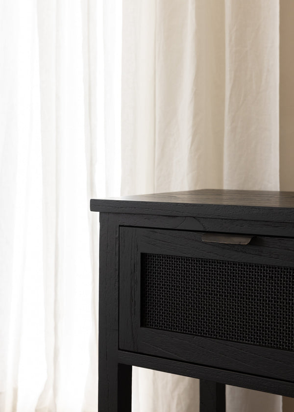 Alba Bedside Table / Black