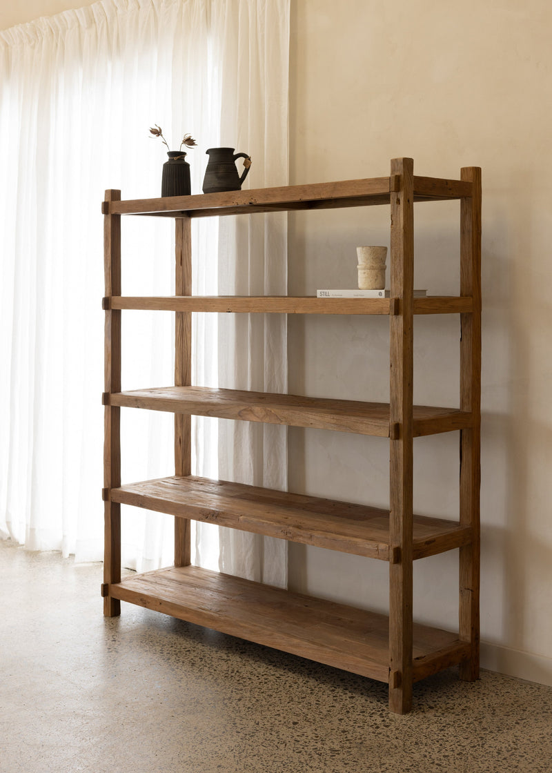 Rustic Teak Bookshelf / 150